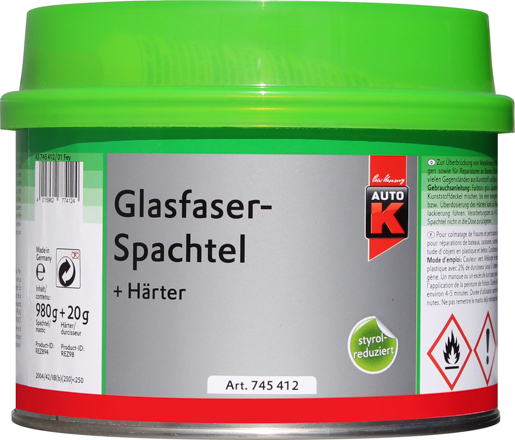 Kwasny Auto-K Glasfaserspachtel 1,0 kg Styrolreduziert